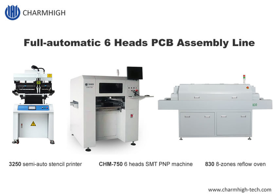 6 प्रमुख श्रीमती उत्पादन लाइन 13000cph स्क्रीन प्रिंटर 3250, CHM-750 ऑटो नोजल परिवर्तक