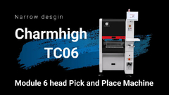 TC06 मॉड्यूल सार्वभौमिक 6 सिर चुनें और जगह मशीन चौड़ाई 89cm संकीर्ण डिजाइन