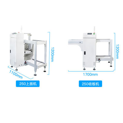 पीएलसी नियंत्रण प्रणाली और एसएमईएमए इंटरफेस संगतता के साथ पूर्ण स्वचालित एसएमटी उत्पादन पीसीबी लोडर अनलोडर