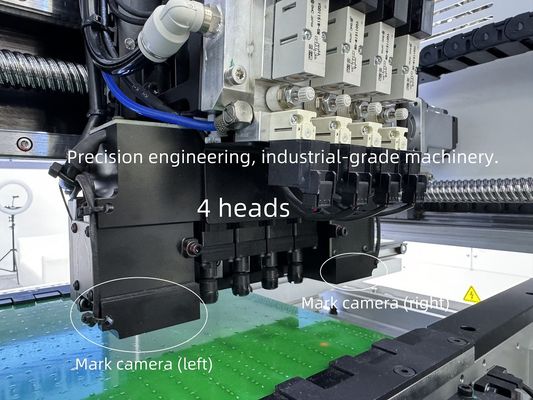 CHM-551 SMD उत्पादन लाइन SMT असेंबली लाइन उच्च परिशुद्धता 4 सिर पीसीबी बनाने रोबोट