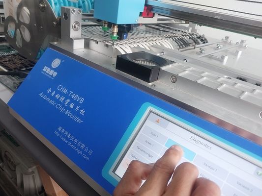 CHMT48VB बेंचटॉप SMT पिक एंड प्लेस मशीन 58 फीडर 2 विजन कैमरा