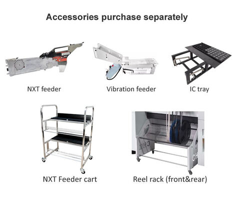 बेस्ट सेलर 6 सिर TC06 पिक एंड प्लेस मशीन कास्ट-आयरन फ्रेम SMT चिप माउंटर