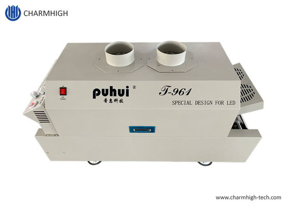 कन्वेयर के साथ T961 डेस्कटॉप रीफ़्लो ओवन 730 * 230 मिमी 6 टेम्प ज़ोन 3.5KW सोल्डरिंग मशीन